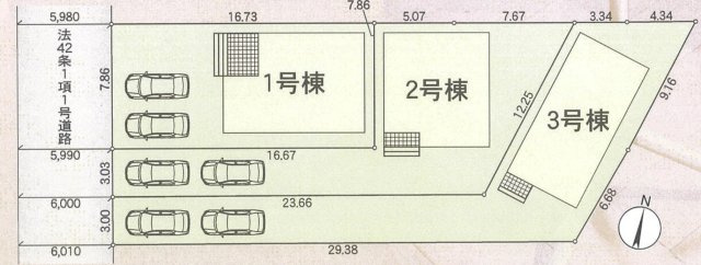 【仲介手数料無料/春日井市】春日井市穴橋町第2 クレイドルガーデンの区画図