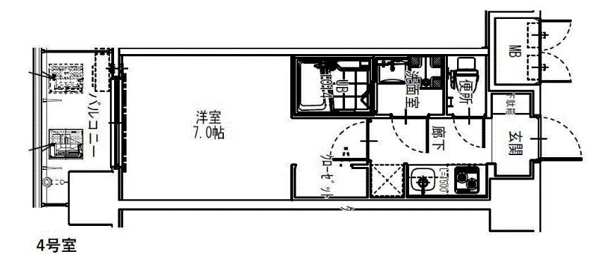 S-RESIDENCE大阪同心の間取り