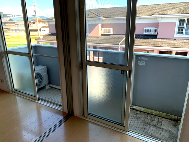 パストラル福田A棟のバルコニー