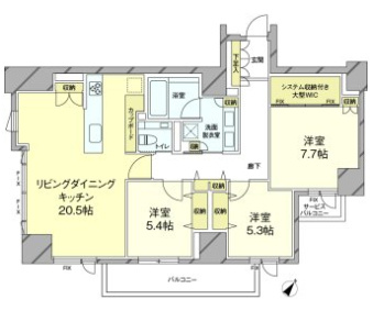 フォルム内藤町の間取り