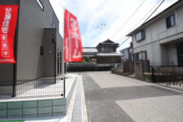 一宮東町　新築戸建　2号棟　【全2区画】の前面道路含む現地写真|接面道路　6.0ｍ