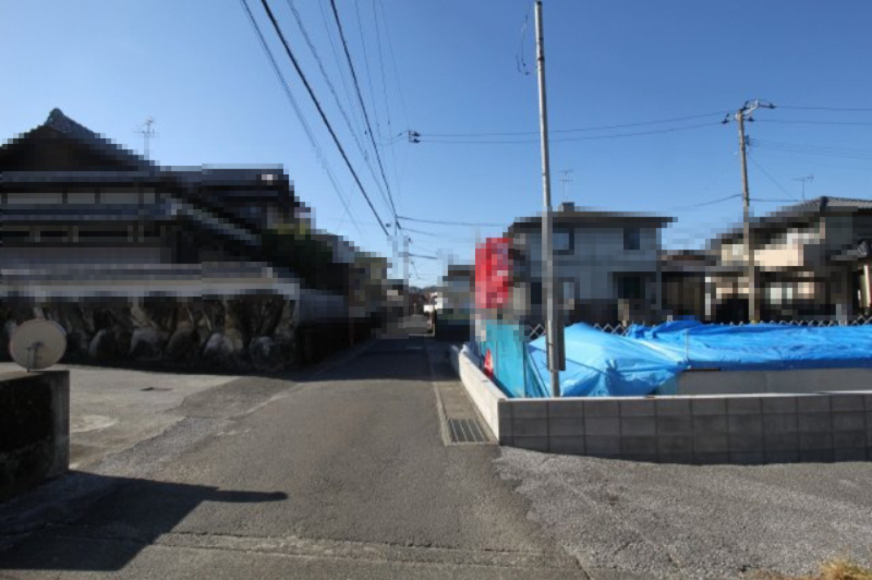 一宮東町　新築戸建　2号棟　【全2区画】の前面道路含む現地写真|接面道路　6.0ｍ