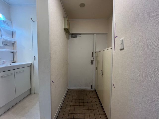 金剛グリーンハイツの玄関