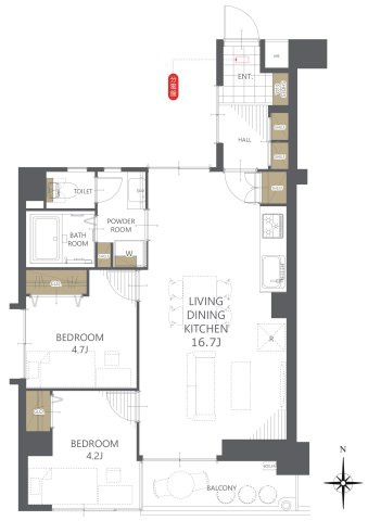 【間取り】第２桜台ファミリーマンション 