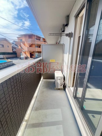 ブレイティアのバルコニー|広いバルコニーです