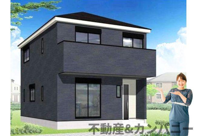 クレイドルガーデン松山市立花第1-3号棟　新築建売住宅　松山市立花二丁目の新築戸建の外観|外観パースです。