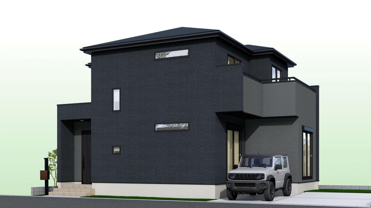 高知市塩屋崎町 -3期1棟- 新築戸建ての外観|2026.1月：現況