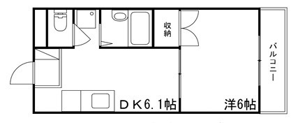 コーポラス城北の間取り