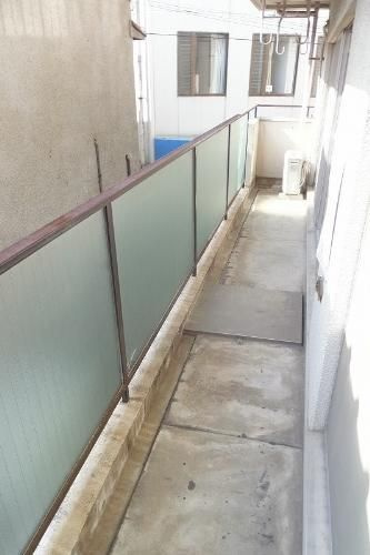 福岡市中央区赤坂３丁目の賃貸マンションのバルコニー