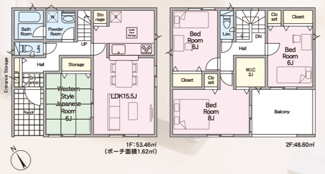 【間取り】 | 滝沢市鵜飼諸葛川　第1