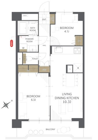 【間取り】サンコーポ川口 