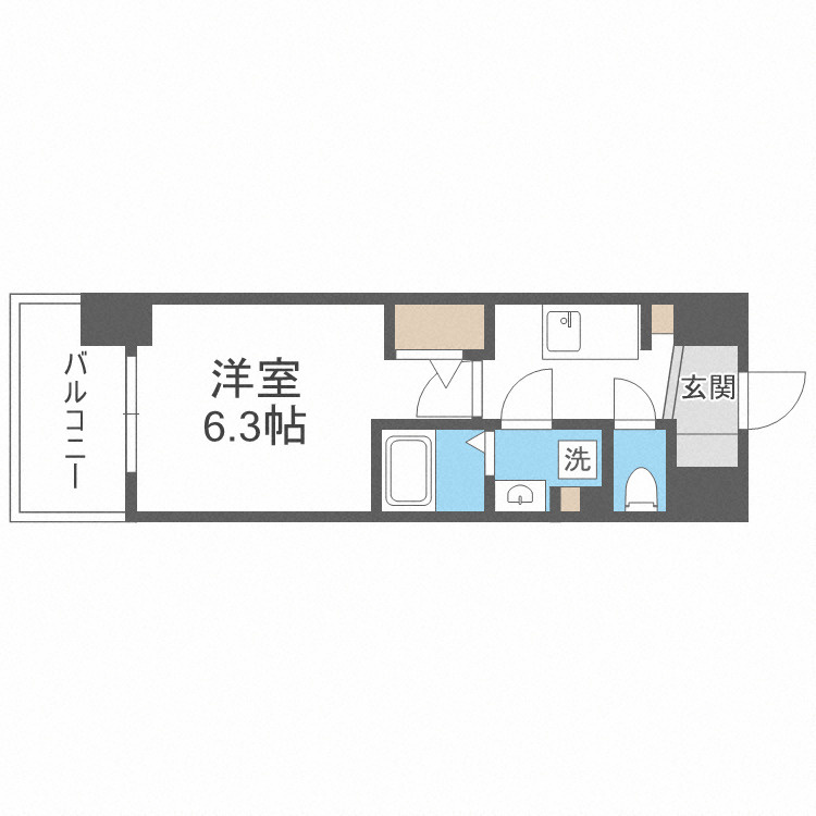 アドバンス天王寺南パキラの間取り