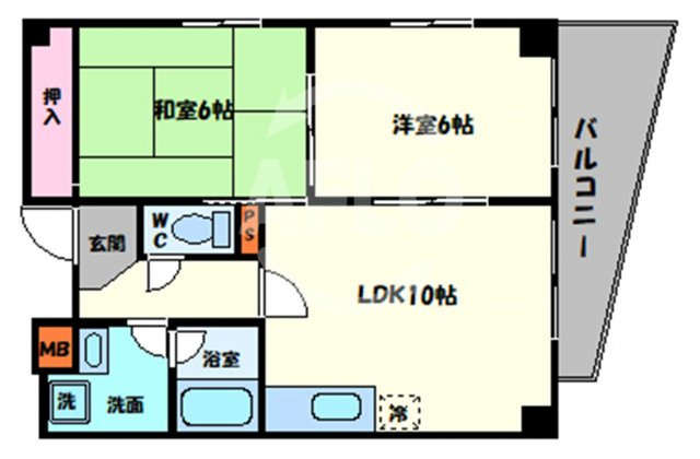 堂ヶ芝壱番館の間取り|堂ヶ芝壱番館　間取り