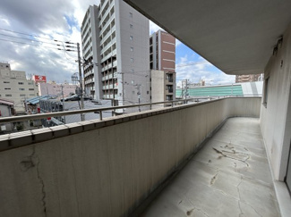 【バルコニー】 | ドムール長居 | 専有面積約23㎡あります！