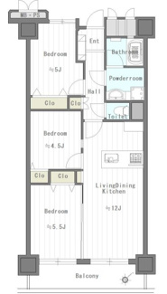 【間取り】 | 行徳ハイム2号棟