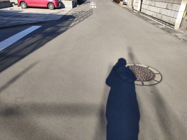 【Livele Garden】　久喜市菖蒲　第２　全2邸の前面道路含む現地写真|〇前面道路〇
南東側約8.1m
北東側約6m
北西側約5.98m
2026年1月撮影