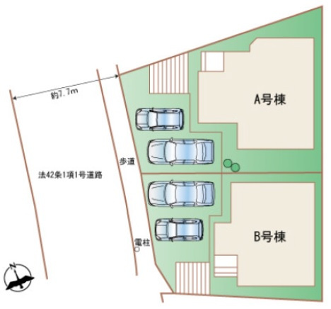 糸満市兼城（全2棟）の区画図|区画図♪