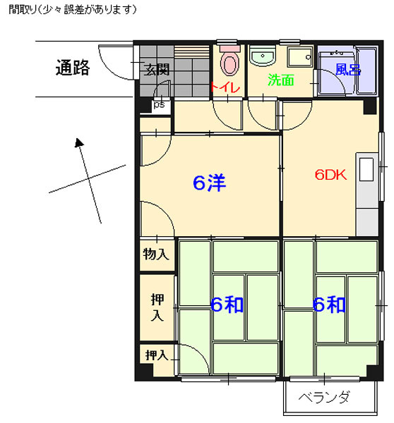 西原マンションの間取り
