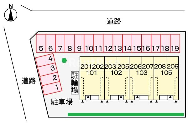 セレノ　Ｎの駐車場|駐車場