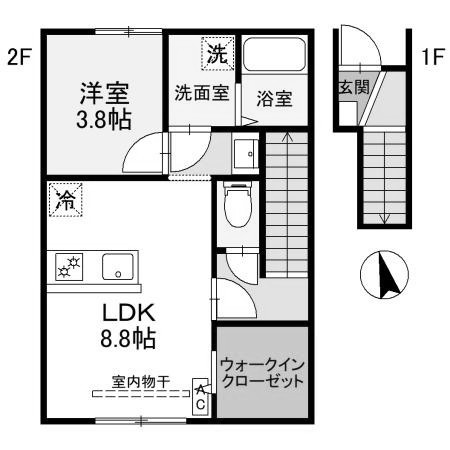 【間取り】 | RELUXIA　B