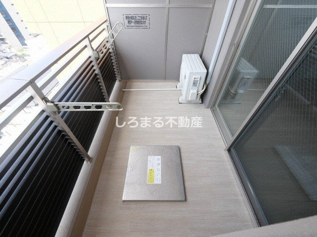 ボーベル玉造のバルコニー