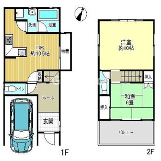 【間取り】 | 大和高田市大字大谷中古戸建