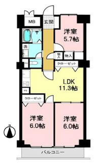 【間取り】 | 芦屋翠ヶ丘パークマンション