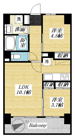 【間取り】 | センチュリー八王子ルミエール