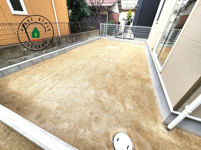 大野城市下大利3丁目第3-3棟（1号棟）の庭|お庭で自由な時間を過ごせます。