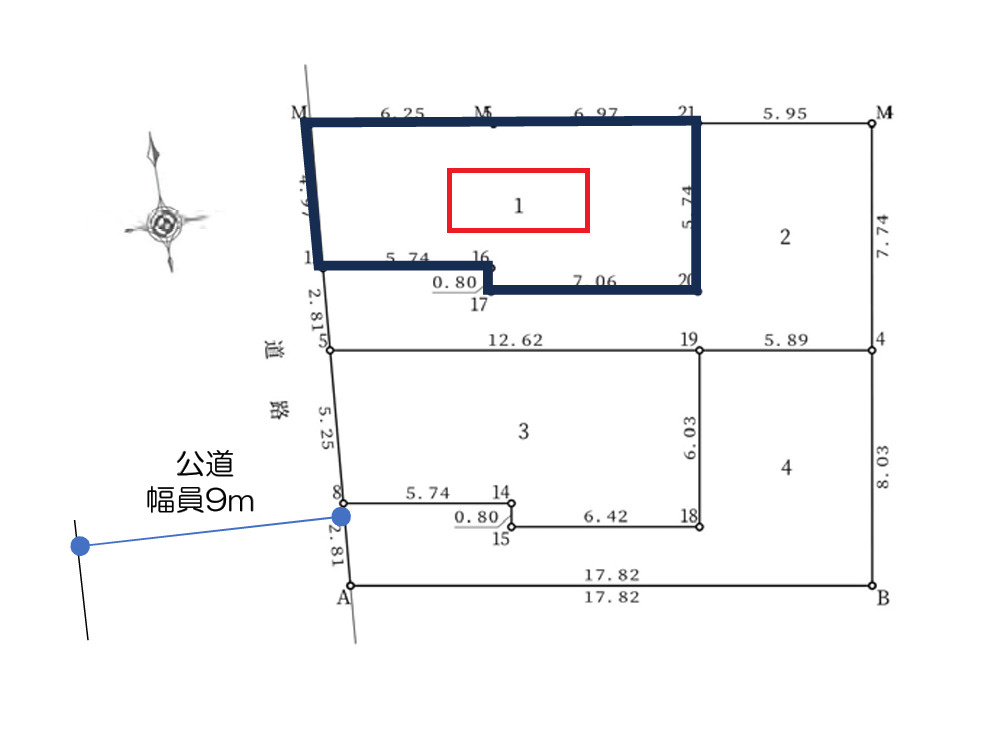 南葛西２丁目新築戸建の区画図