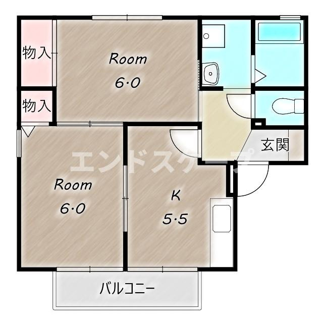 パミドールCの間取り|高崎、前橋エリアのお部屋探しはエンドスケープまで！お客様の理想お聞かせ下さい♪