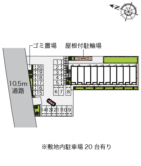クレイノHighBridge2の区画図|画像4