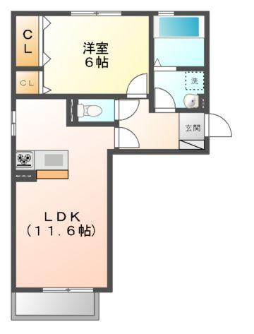 サンハイム青江の間取り