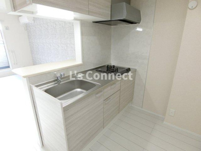 【キッチン】 | ＦｏｌｕｎａⅡ | ２口ガスコンロのシステムキッチン。