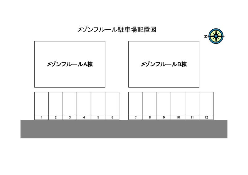 メゾンフルールの駐車場