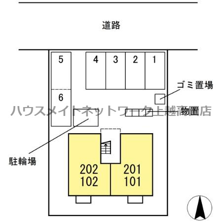 ハッピークローバー春日野の区画図|駐車場配置図