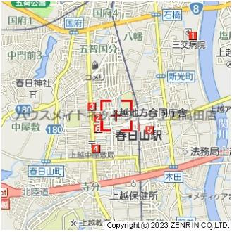 ハッピークローバー春日野の地図|位置図