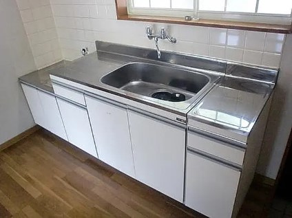 北相馬郡　2棟一括アパートのキッチン