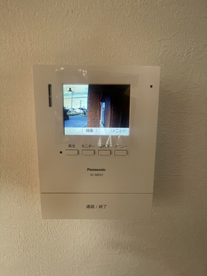 【防犯設備】 | 福津市宮司６丁目　戸建て | TVモニタ付ドアホンで安心・安全にお過ごしいただけます