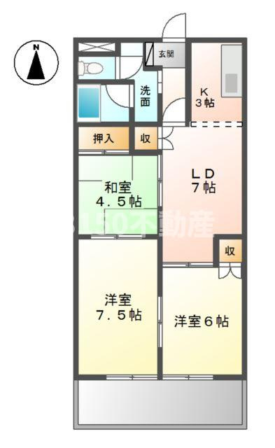 ブラウンシティー７１５の間取り