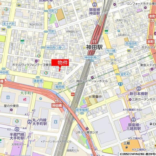 アールプライム大手町の地図