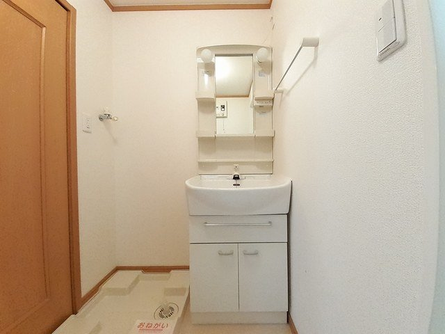 サニーパティオⅡの洗面所|スペースが確保できる洗面所です