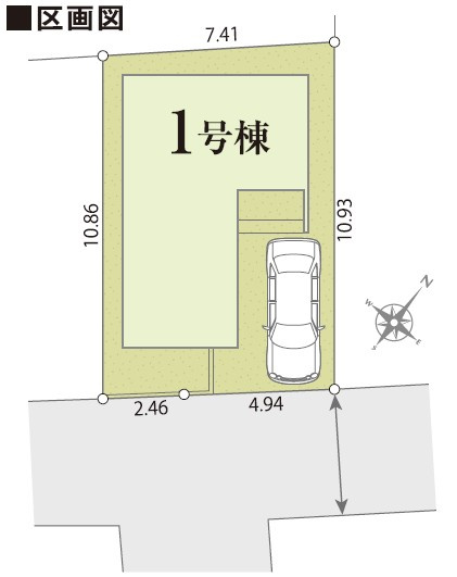 杉並区天沼１丁目　新築住宅　全１棟の区画図