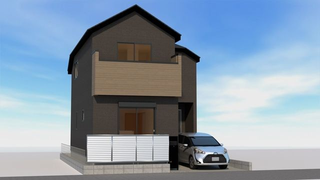 杉並区天沼１丁目　新築住宅　全１棟の外観パース