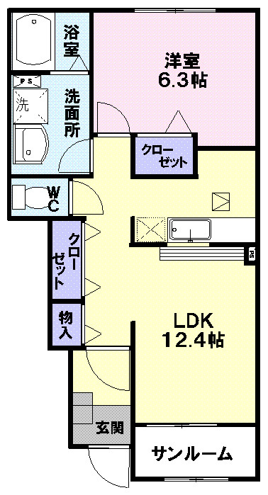 102号室間取