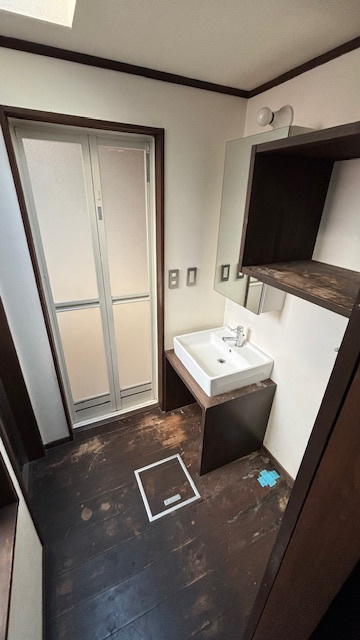 大阪市住之江区東加賀屋2丁目   貸家のバルコニー|広々としたバルコニーです