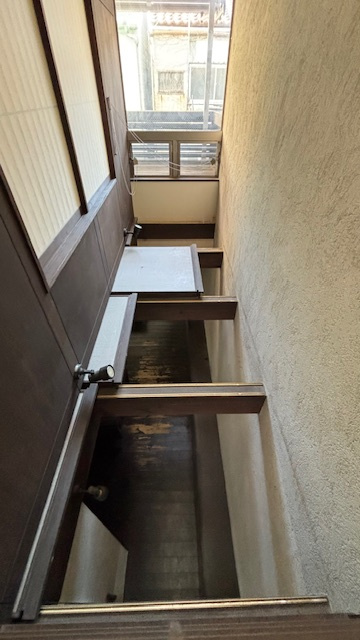 大阪市住之江区東加賀屋2丁目   貸家のバルコニー|バルコニーからの眺めを楽しみながら食事をしませんか