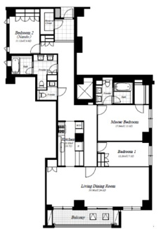 【間取り】 | 麻布第一マンションズ