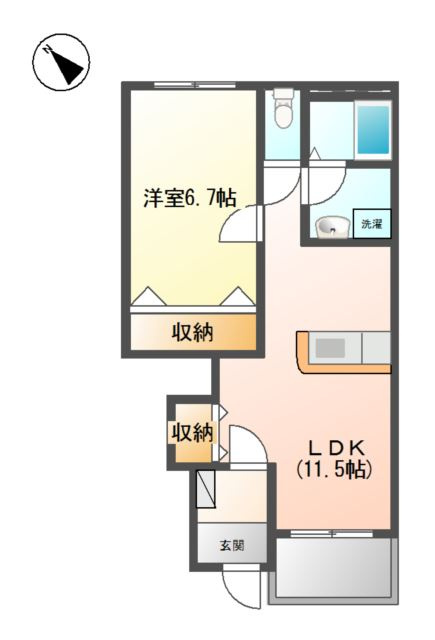 シルフィード三木の間取り