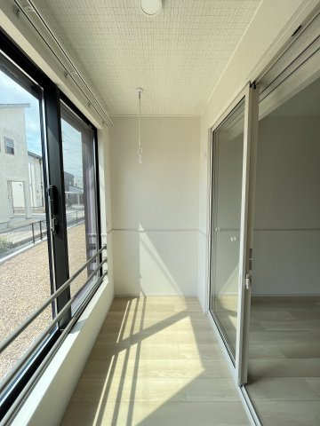 ヒカルサ境港外江町ウエストⅡのバルコニー